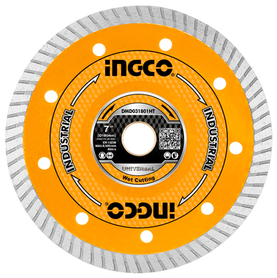 Диск алмазный ультратонкий сегментированный 180х8х1.2х20/22мм INGCO DMD031801HT INDUSTRIAL