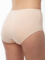Высокие трусики из модала и хлопка (Размер: XXL) (Цвет: бежевый)