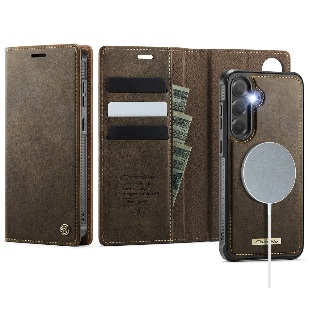 Чехол-кошелек CaseMe 2 in 1 MagSafe Samsung Galaxy S25