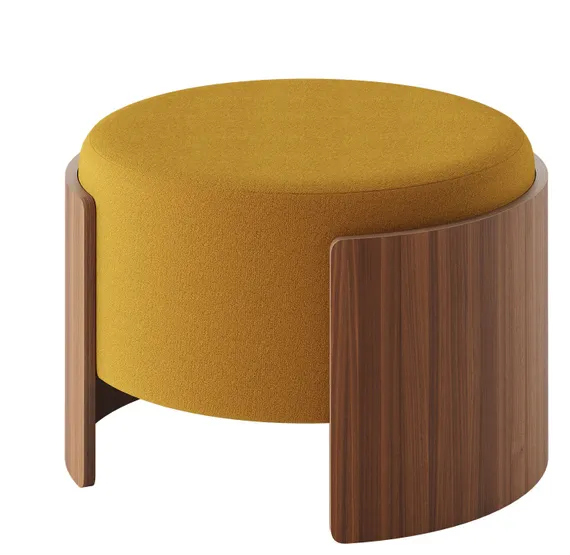 Банкетка Lagom D 62 см (горчичный, орех)