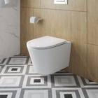 Унитаз подвесной безободковый с сиденьем и смывом TORNADO BelBagno TRE-TOR