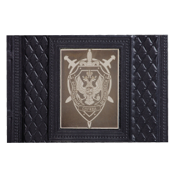 Ежедневник А5 «ФСБ-2» с накладкой покрытой никелем