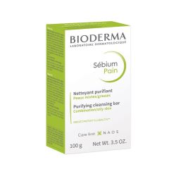 Bioderma Sebium Pain Purifying Cleansing Bar Очищающее мыло для жирной и проблемной кожи, 100 мл