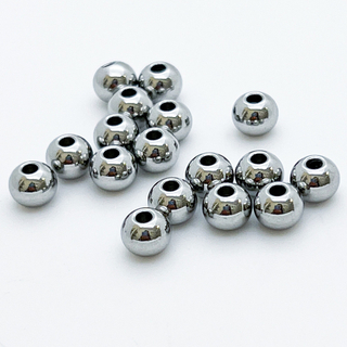 Бусина, сталь, размер 6 мм, цена за 10 шт