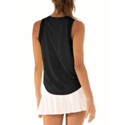 Женская теннисная майка Lucky in Love Chill Out Tank Top Women - Black