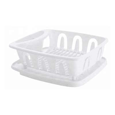 Сушилка для посуды "Verona" 360х310х125 мм с поддоном (белый)