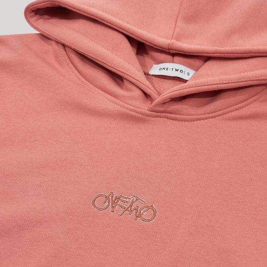 Худи One Two STREET (кораловый)