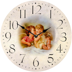 деревянные часы из МДФ mdclr075 d420 Декор для дома, подарок