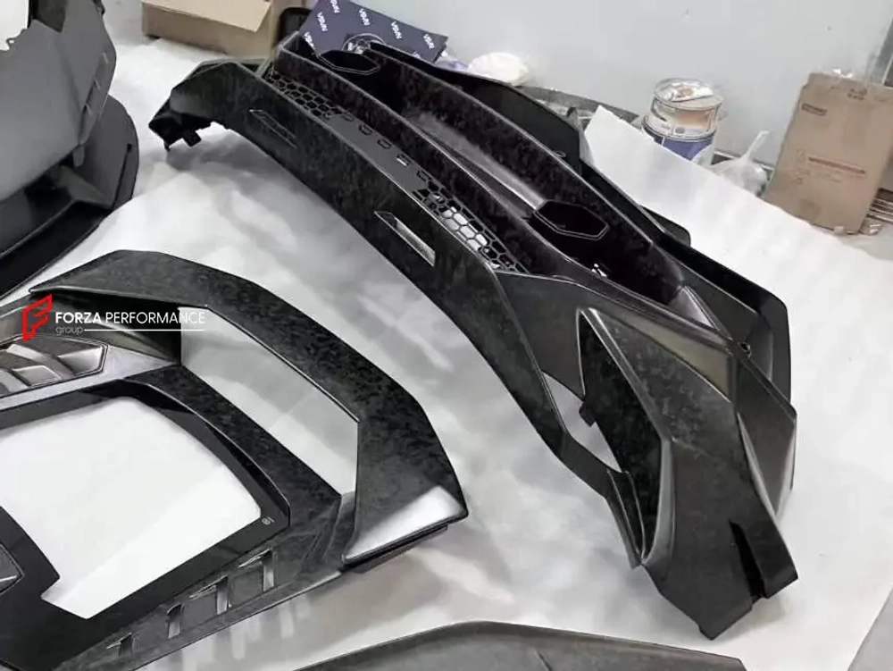 Карбоновый задний бампер для Lamborghini Huracan LP580 LP610 Evo 2014+ в стиле Tecnica Ламборгини Хуракан