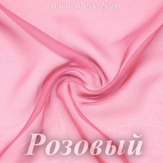 Шифон 36гр/м2 - Розовый, опт от 10 м