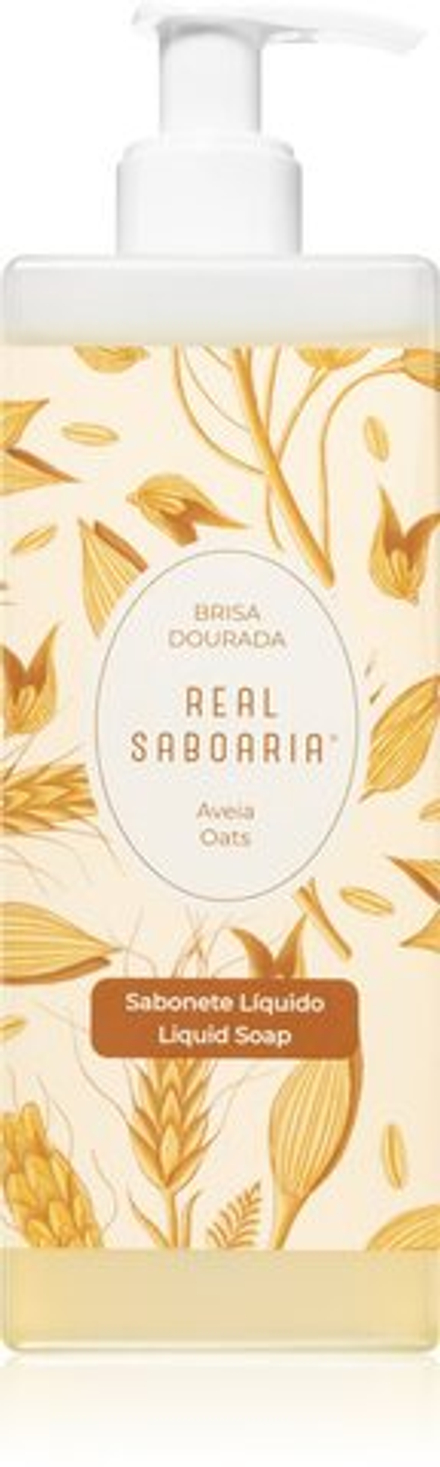 Real Saboaria Brisa Dourada Oats - жидкое мыло /   500  ml  / GTIN 5600396237629