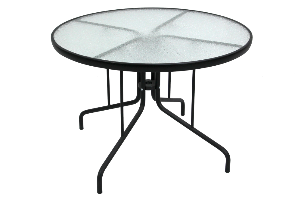 Набор мебели Garden Story Марсель (4 Стул Garden Storyа+стол Ø100см, каркас черн, ротанг желто-черный)