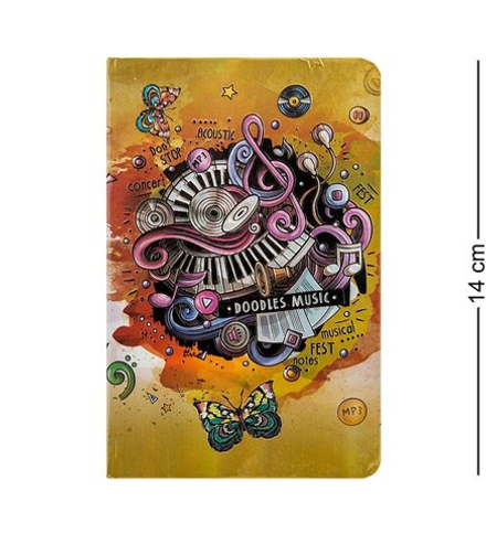 BM-09/4 Блокнот мал. «Звуки музыки» (3D твердая обложка)