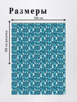 Оксфорд с принтом 3 метра №3 420 D