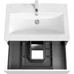 Тумба под раковину Aquaton Сохо 75 подвесная, цвет белый глянцевый (1A258101AJ010)