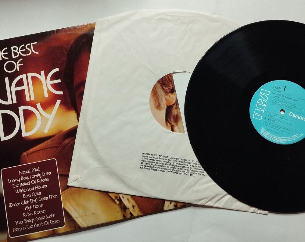 Винтажная виниловая пластинка LP The Best Of Duane Eddy (UK 1972)