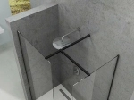 Душевое ограждение Ravak WALK-IN DOUBLE WALL 250x90 черный/Transparent