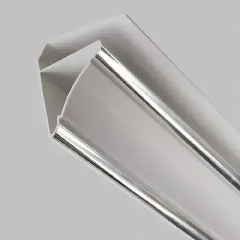 Набор реечного потолка для ванной из панелей ПВХ 1,92м х 1,5м, 3 полосы хром