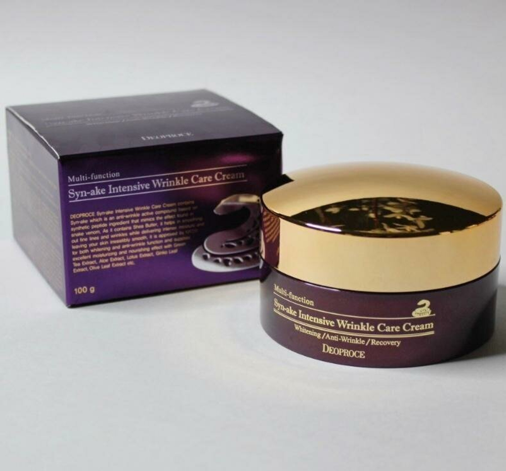 Deoproce Syn-Ake Intensive Wrinkle Care Cream Крем для лица со змеиным ядом, 100 мл