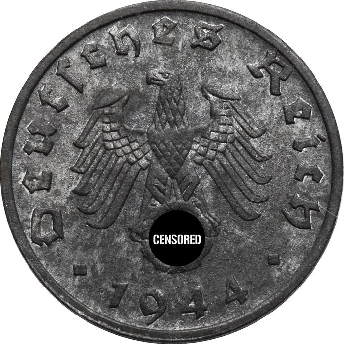 1 рейхспфенниг 1944 Германия (Третий рейх) "B"