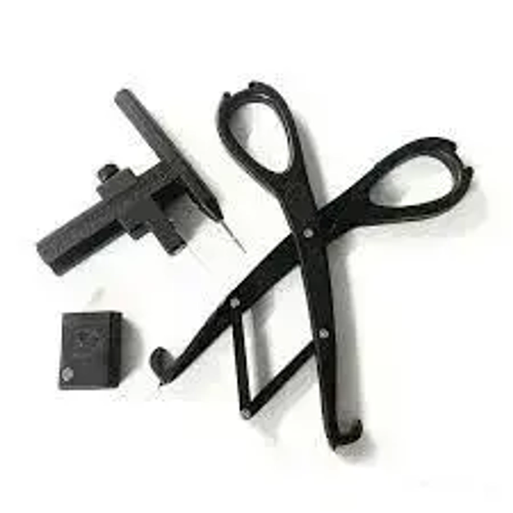 Кольцестав и вырезалка для натяжных потолков / для внутренней вклейки колец / вставщик и ножницы