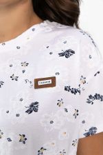 Футболка Мэнси (белая/цветы) Б14127-4М LT Collection