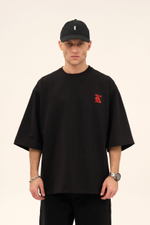 Футболка KUL'TURA "HYPERSIZE GOTH LOGO K" Черный