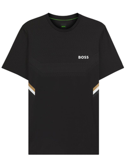 Мужская теннисная футболка BOSS Tech TOC - black