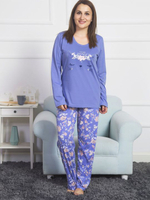 Милый домашний комплект с брюками (Размер: XXXL) (Цвет: голубой)