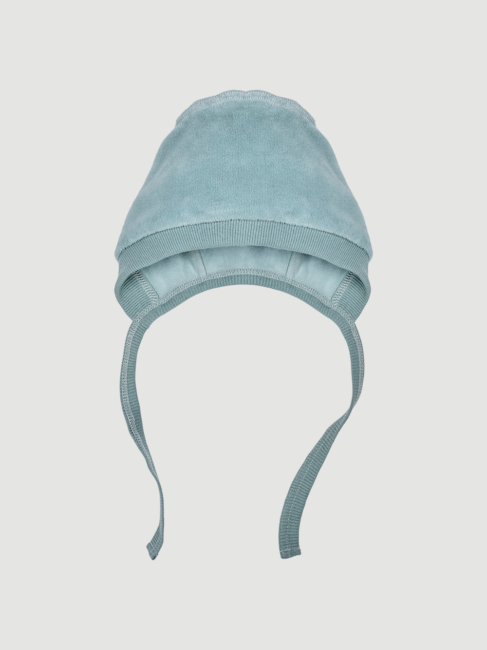 Велюровый чепчик Mjölk Baby Blue