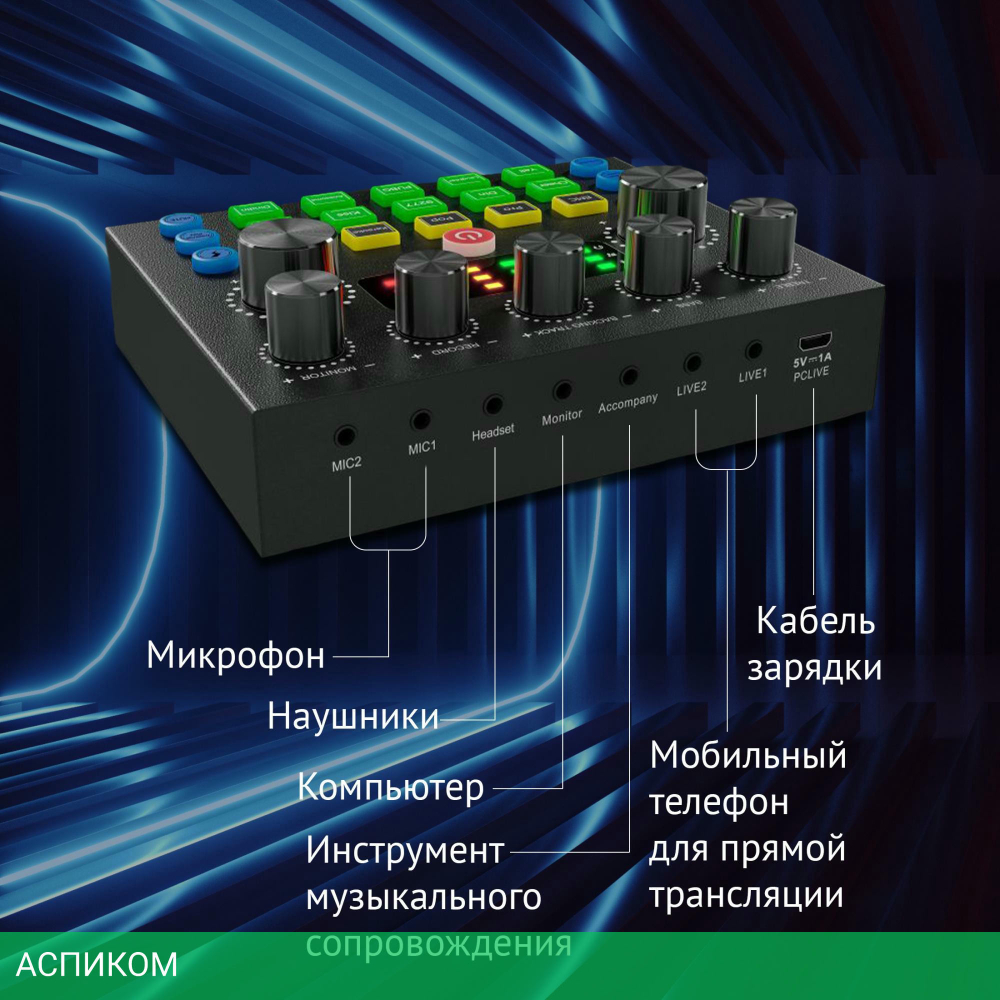 Микрофон Oklick SM-600G черный (1796784)