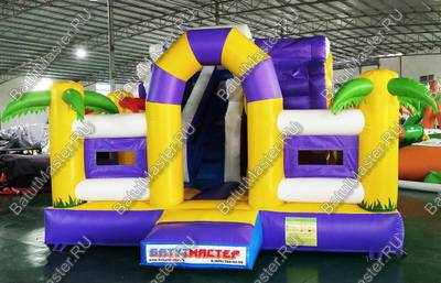 Коммерческий батут "Белый клык" с механизированной головой, размер 6*6*3,5 м