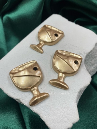 Пришивной элемент Скиапар. "Кубок" античное золото