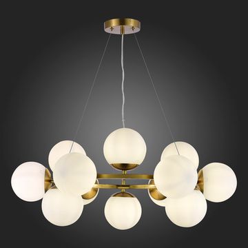 SLE1191-203-12 Светильник подвесной Золотистый/Белый E27 12*60W FRATTA