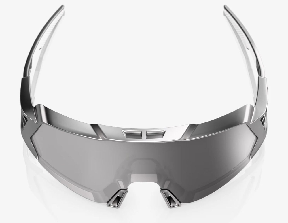 Спортивные очки 100% KORBIN X Gloss Black Chrome - HiPER Silver Mirror Lens