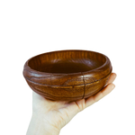 Тарелка-чаша Art of Siberia из древесины кедра, глубокая, 17 см. T44