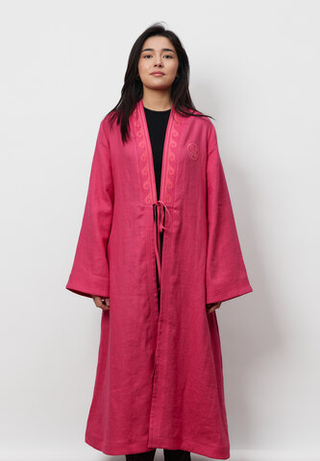 Шапан льняной OYU TOLQYN PINK