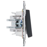 SKANDY Выключатель 1-клавишный перекрестный 10А SK-V03G графит IEK