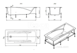 Акриловая ванна Roca Hall 170х75 прямоугольная белая ZRU9302768