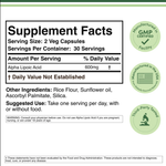 Double Wood Supplements - Alpha Lipoic Acid - 60 x 300 mg capsules