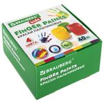 Краски пальчиковые для малышей от 1 года, 4 цвета по 40 мл, BRAUBERG "KIDS", 192278