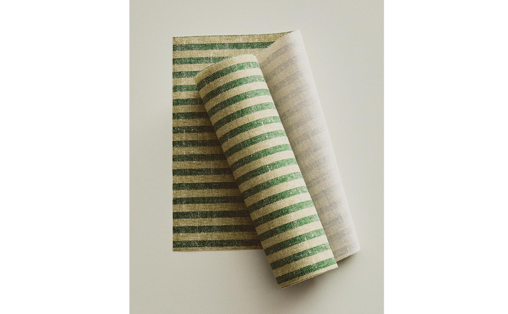 Сервировочные тканевые салфетки Zara Home, зелёный, 20 шт., 1217/022
