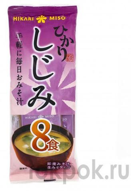 Мисо суп со вкусом ракушек Сидзими Hikari Miso, 132 гр