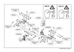 Фаркоп Brink (Thule) 567900 для Mitsubishi Outlander (2012 - )(паспорт и сертификат в комплекте)(без электрики)