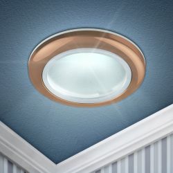 WR1 SC Светильник ЭРА влагозащищенный MR16,12V/220V, 50W медь | Влагозащищенные встраиваемые светильники