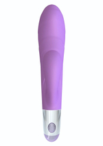 Фиолетовый вибратор Lovely Vibes G-spot Twin - 20 см. (Цвет: фиолетовый)