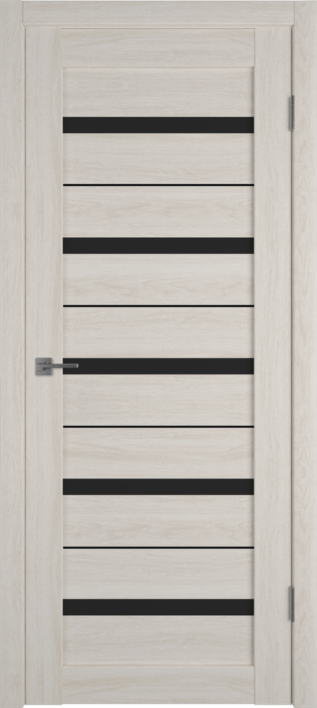 Дверь Atum Al 7 / Scansom Oak / Black Gloss BM / Владимирские двери