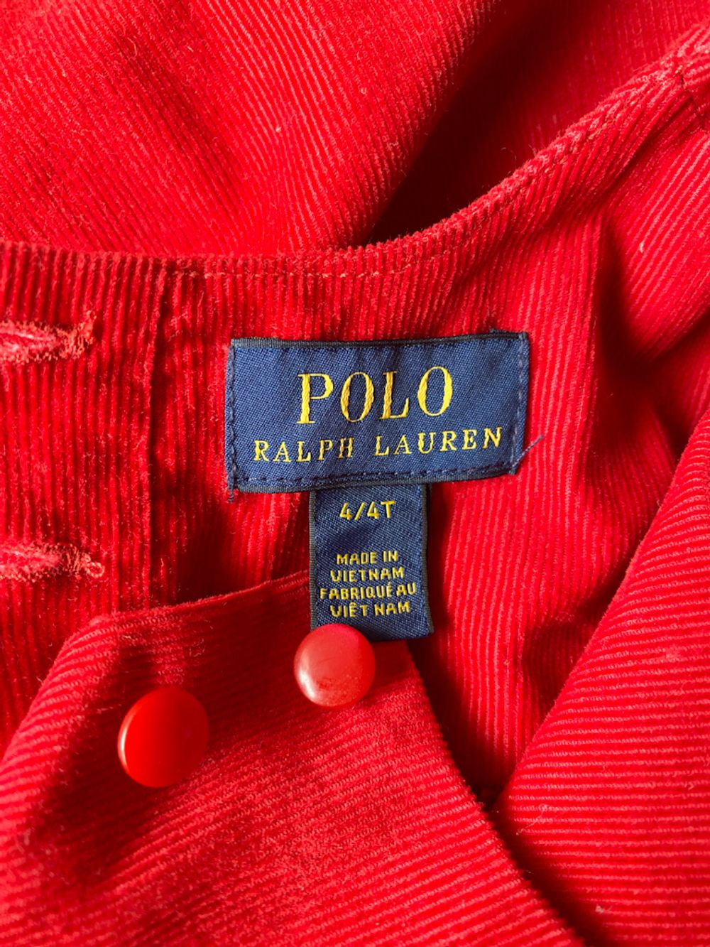 Вельветовое платье Ralph Lauren, 104