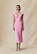 Платье миди из вискозного крепа