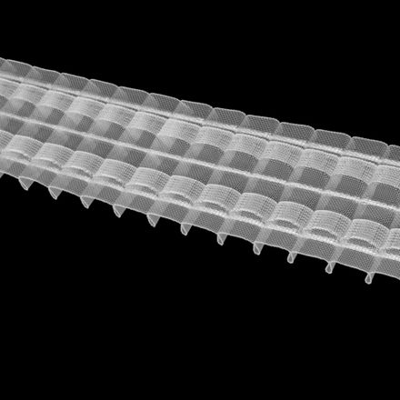 Шторная лента Oz-Is арт. 3947 МР,-3 коэф сборки 1:2,0, цвет прозрачный (ширина 60 mm)